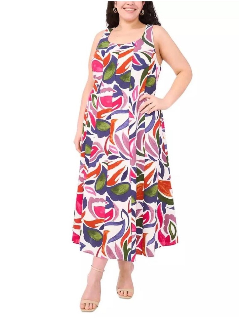 NWT MSK Sleeveless Midi Dress - size 3X